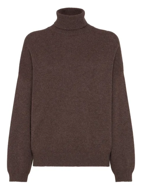 Brunello Cucinelli turtleneck cashmere sweater Brown M12501703C2559