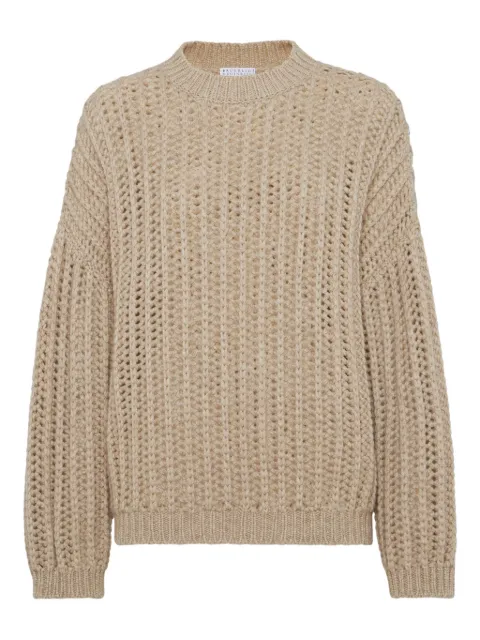 Brunello Cucinelli chunky-knit cashmere sweater Brown M52363800C077