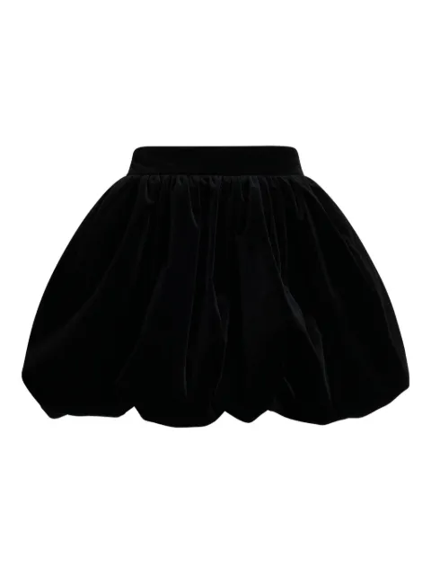 Patou Bubble velvet skirt Black SK0430170999B