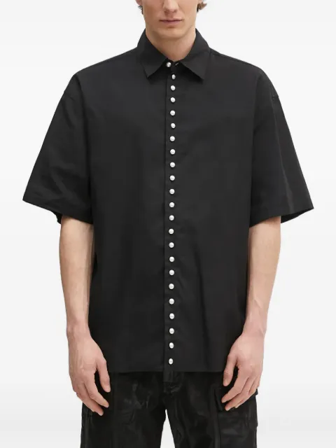 AMBUSH pearl-embellished short-sleeve shirt Black 29759235