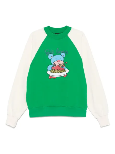 INBETWEENERS graphic-print sweatshirt Green F4TWUASW040