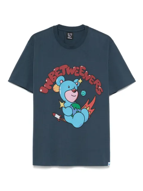 INBETWEENERS graphic-print cotton T-shirt Blue F4TWUATH042160