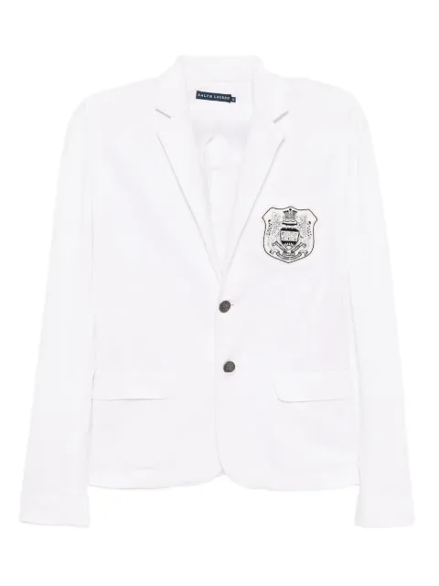 Polo Ralph Lauren logo-embroidered blazer White 2117910225061