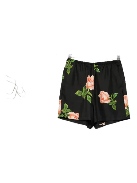 Nanushka Anish rose-print shorts Black NW25PFST06098
