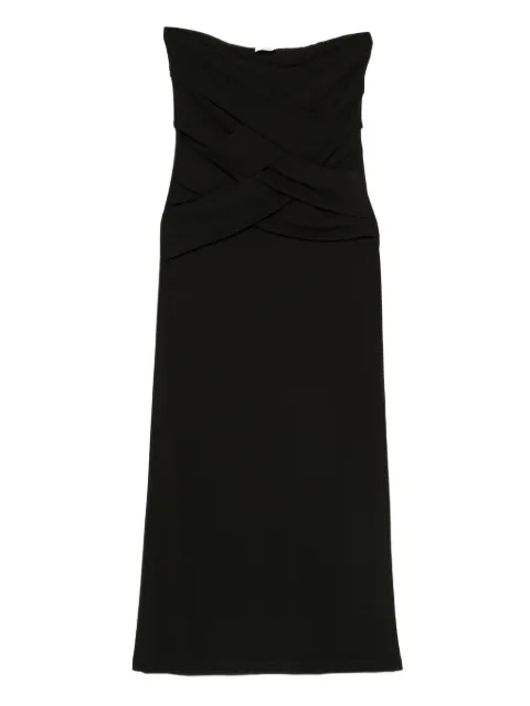 Nanushka drape-detail maxi skirt Green NW25PFSK08295