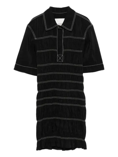 Nanushka smocked-detail dress Black NW25PFDR09999
