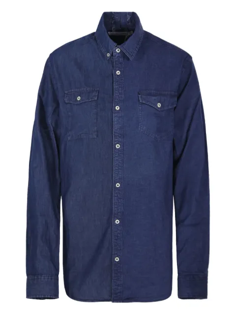 E.L.V DENIM double-pocket denim shirt Blue 200220302