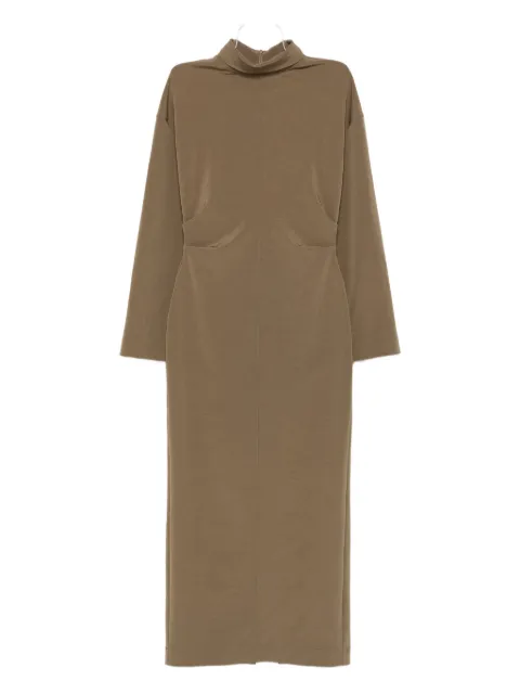 Nanushka Jamson draped turtleneck midi dress Green NW25PFDR16577