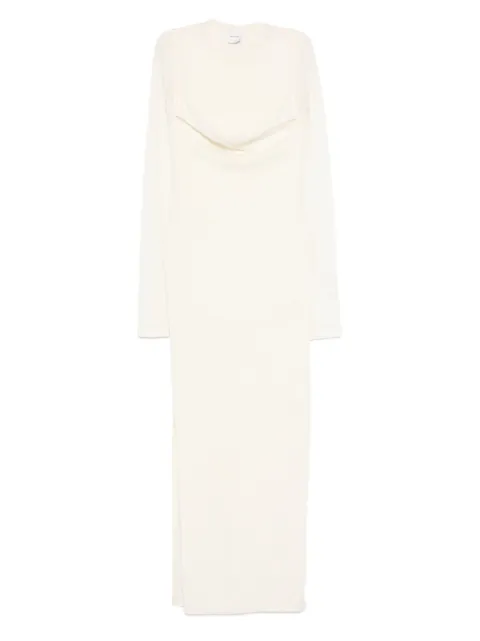 Nanushka crew-neck long dress Neutrals NW25PFDR10605