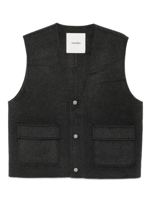 Nanushka cropped gilet Grey NM25FWVS06994