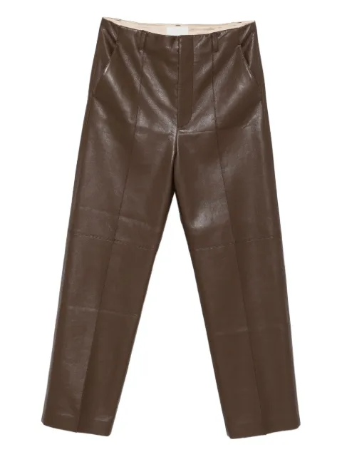 Nanushka crease-seam trousers Brown NM25PFPA04678