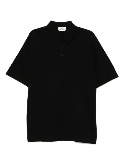 Hermès Pre-Owned cotton polo top Black CSVM8661
