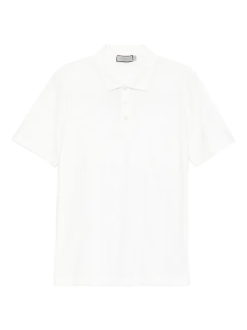 Canali short-sleeved polo shirt White T0238PMJ02242