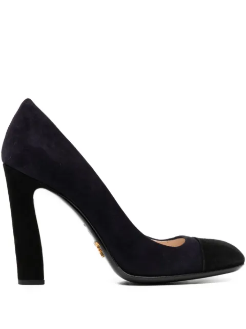 Prada Pre-Owned 100mm square-toe pumps Black CSVM8700
