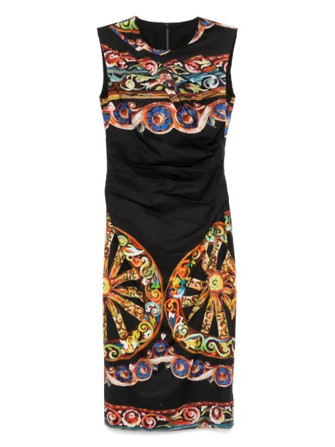 Dolce & Gabbana Pre-Owned printed midi dress Black CSVM8643