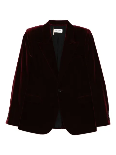 Saint Laurent Pre-Owned velvet blazer Red CSVM8717