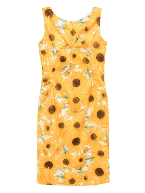 Dolce & Gabbana Pre-Owned sunflower dress Yellow CSVM8644
