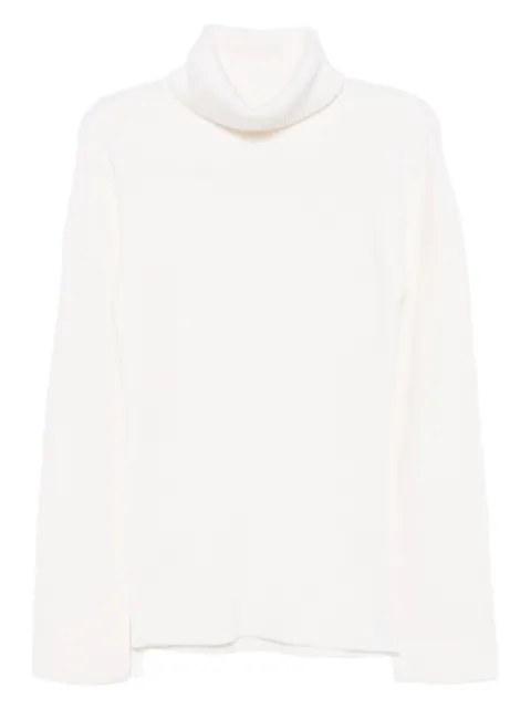 TOTEME turtleneck split-sleeve jumper Neutrals 253WRT0536YA0204116