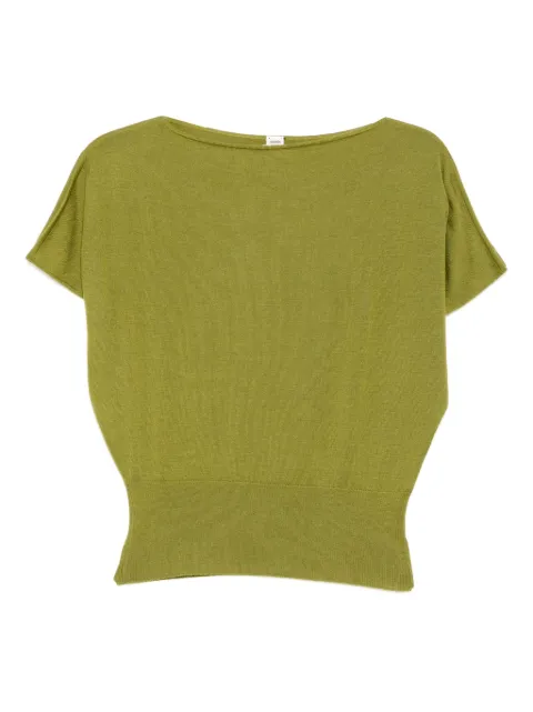 Hermès Pre-Owned boat-neck top Green CSVM8658