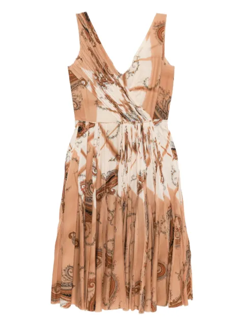 Prada Pre-Owned cornucopia sleevless dress Brown CSVM8673