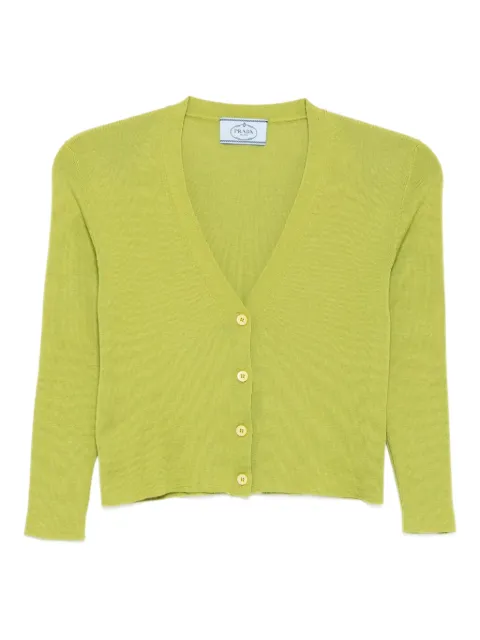 Prada Pre-Owned V-neck cardigan Green CSVM8665