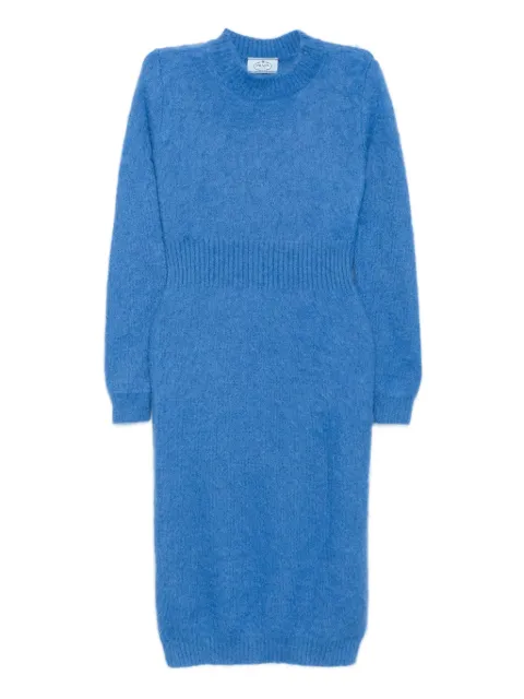 Prada Pre-Owned long-sleeve dress Blue CSVM8674
