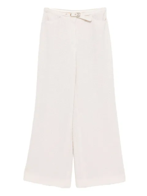 CHANEL Pre-Owned tweed trousers Neutrals CSVM8626