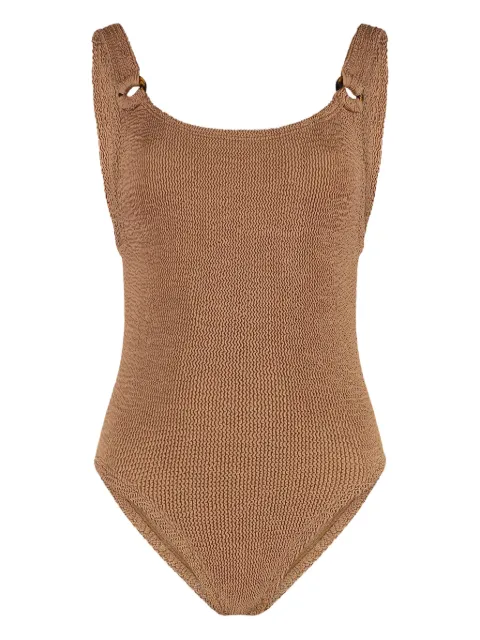 Hunza G Domino swimsuit Brown SDOMINOCR