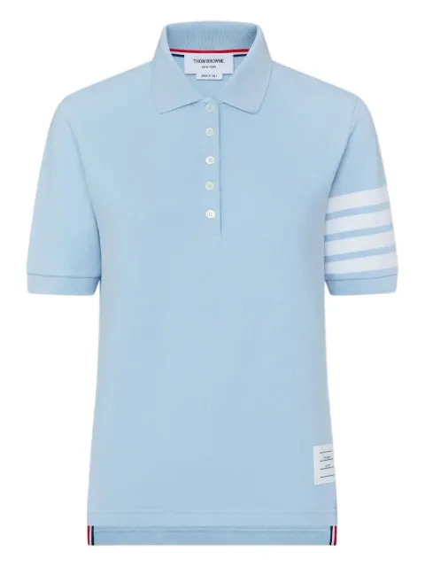 Thom Browne 4-Bar sleeve polo top Blue FJP052G07976