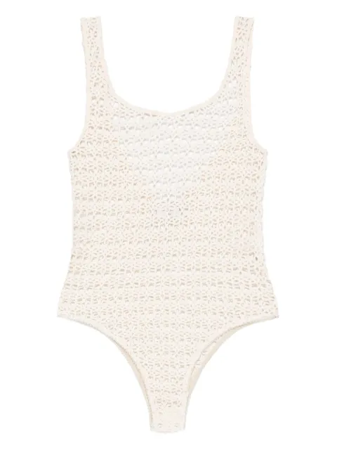 Alysi Macramé bodysuit Neutrals 105505P5201