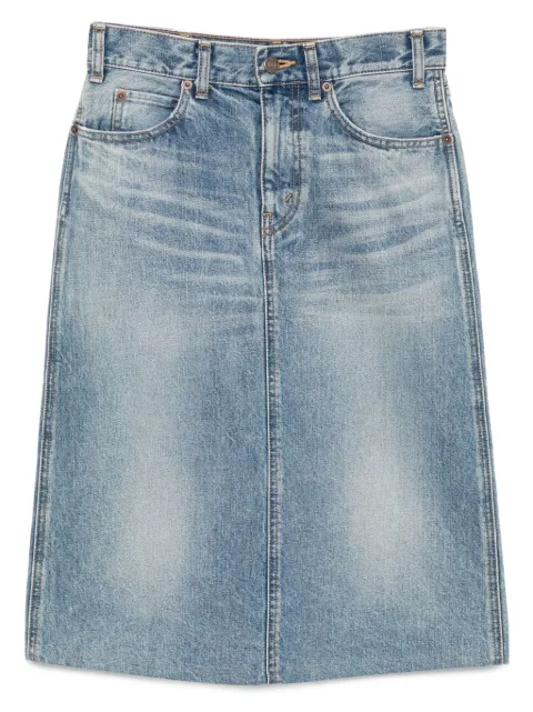 Celine Pre-Owned denim skirt Blue CSVM8615