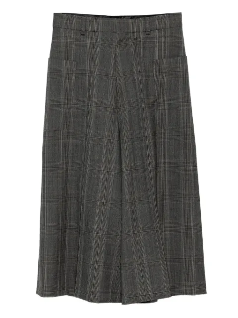 Celine Pre-Owned tartan culottes Brown CSVM8617