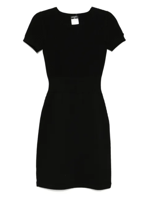 CHANEL Pre-Owned wool dress Black CSVM8622