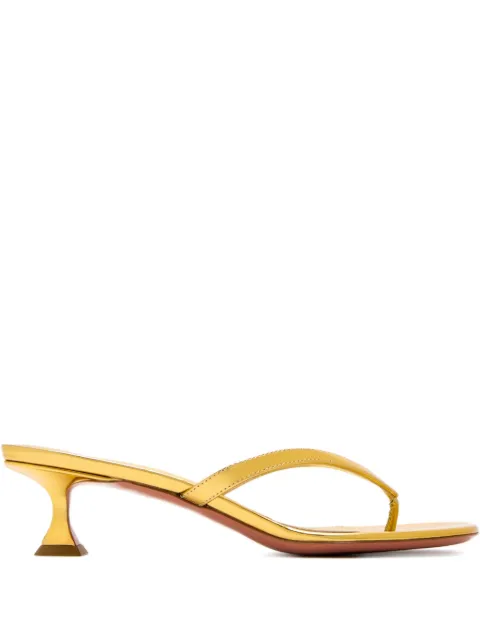 Amina Muaddi 45mm Juliette sandals Yellow JULIETTETHONG45