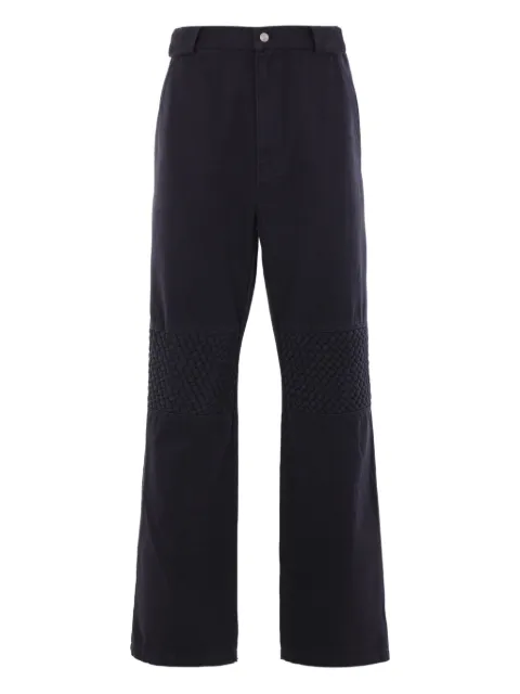 Namacheko braided-knee cotton trousers Black NS25550N12159999