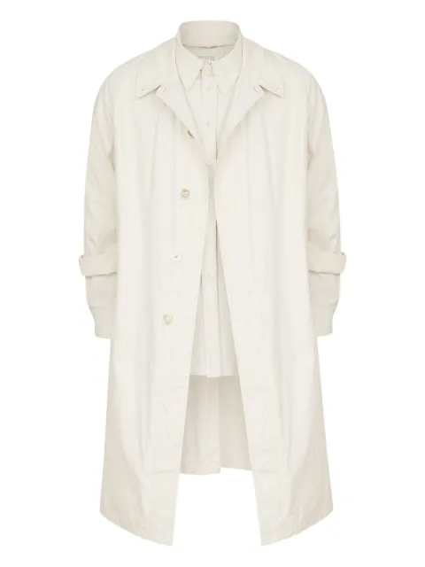 Maison Margiela pointed-collar trench coat White S50AH0137M35354103