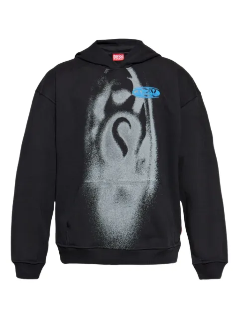 Diesel graphic-print hoodie Black A194300HYAT