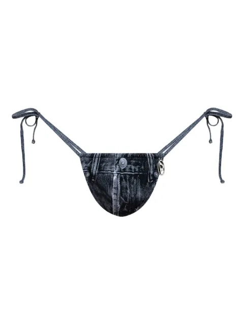 Diesel Jodie denim-print bottom Grey A191580BNCW