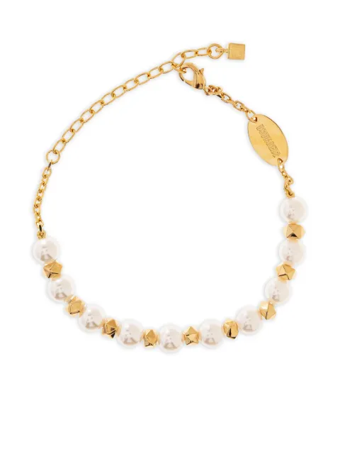 DSQUARED2 faux-pearl bracelet Gold ARM020113420001