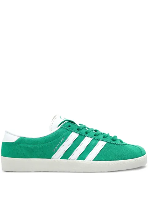 adidas three-stripe suede sneakers Green JP8560
