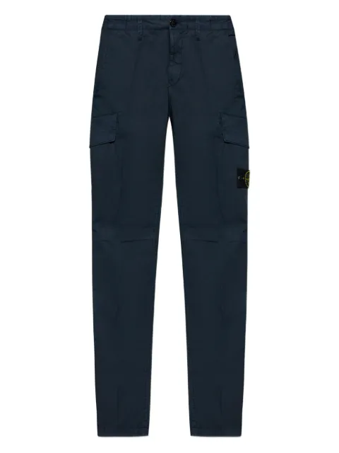 Stone Island cotton twill cargo trousers Blue K1S153100306S0010