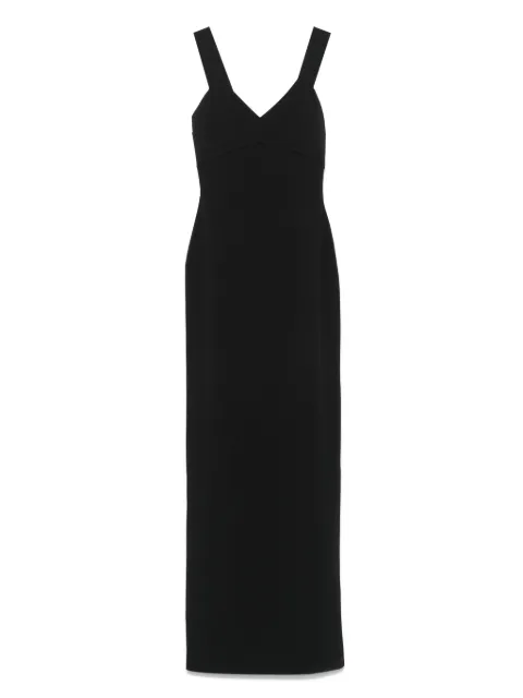 Solace London v-neck dress Black OS44044
