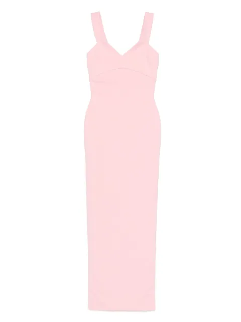 Solace London v-neck dress Pink OS44044