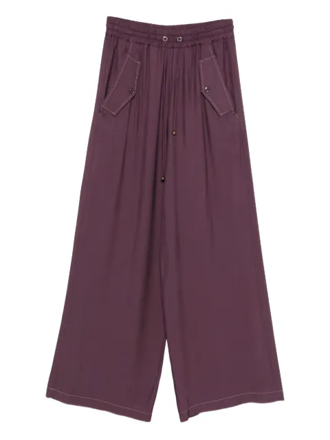 PINKO drawstring-fastening trousers Purple 106242A1WUR62