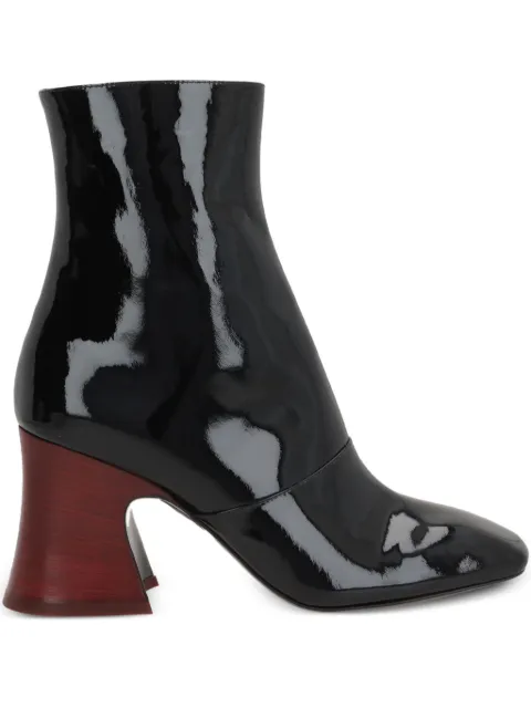 Chloé Janis leather block-heel boots Black CH25A11JSG