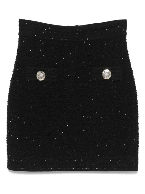 Balmain high-waisted skirt Black FF1LB015KI74
