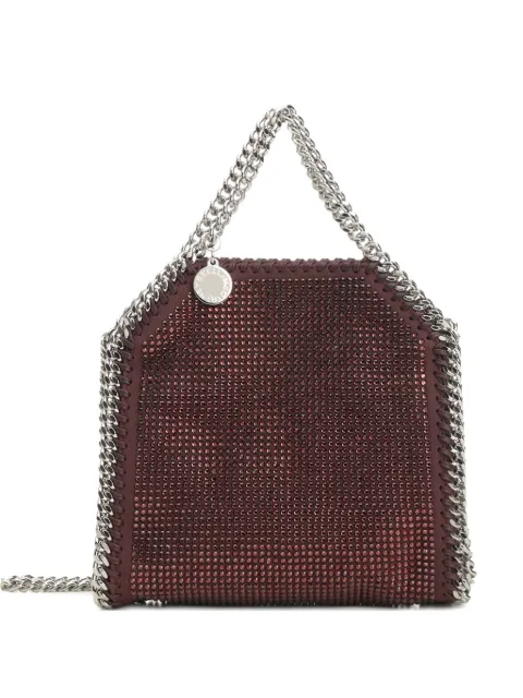 Stella McCartney Falabella rhinestone-embellished tote bag Red 391698WP0610