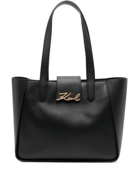 Karl Lagerfeld medium signature tote bag Black A3W30133992