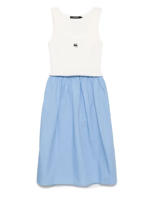 Karl Lagerfeld logo-embroidered dress White A3W13037