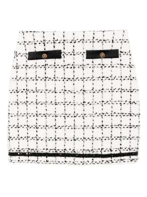 Karl Lagerfeld boucle skirt White A3W12019
